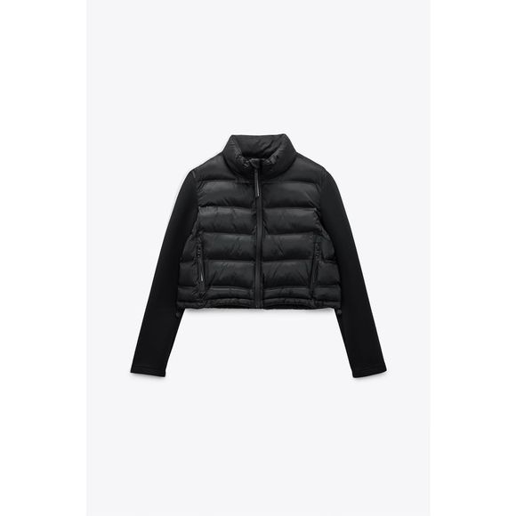 Zara Jackets & Blazers - Zara Combination Puffer Jacket - Small / Black